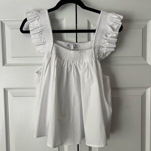 English Factory white flowy tank top